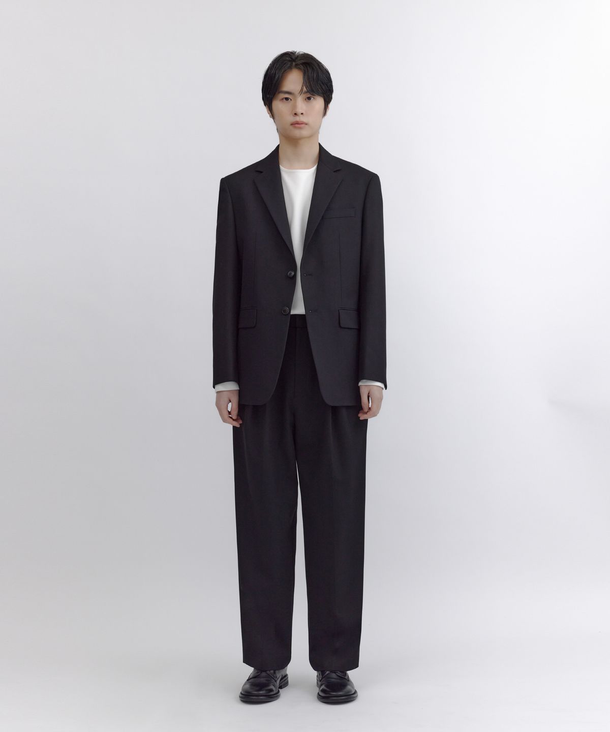 넌블랭크(NONBLANK) NS 세미 오버 핏 블레이져_BLACK