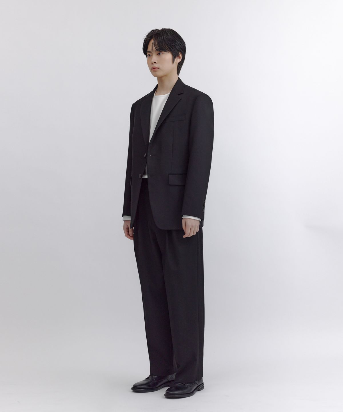 넌블랭크(NONBLANK) NS 세미 오버 핏 블레이져_BLACK