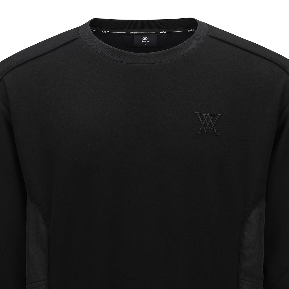 어뉴골프(ANEW GOLF) MEN WOVEN MIXED M TO M_BK