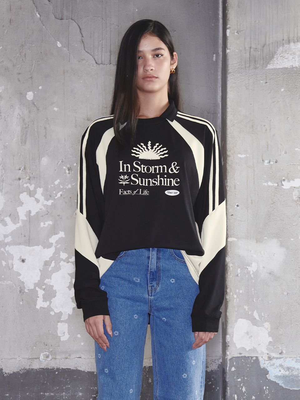 シャツ KIJUN Sunshine Football T-Shirt UNISEX MUSINSA | KIJUN Sunshine Football T-Shirt UNISEX Black Cream