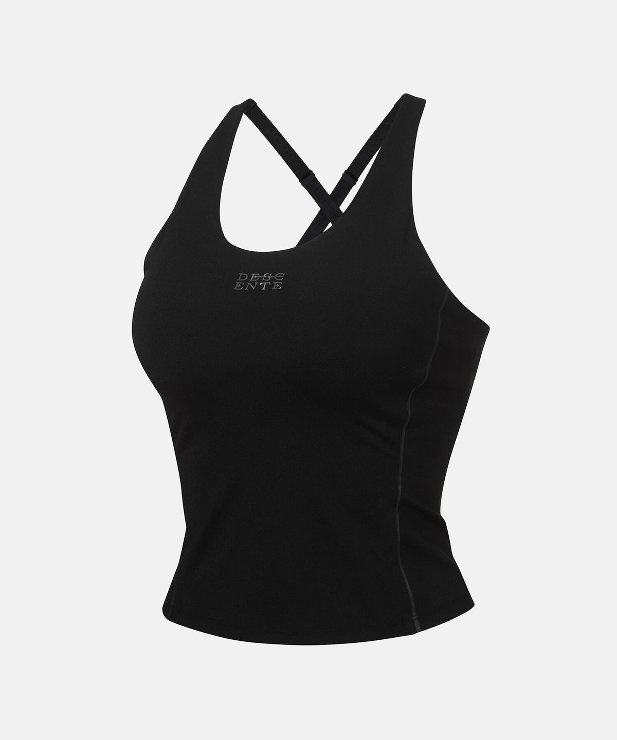 데상트(DESCENTE) 여성 소프트 롱 브라탑 블랙(SP122TBR12)