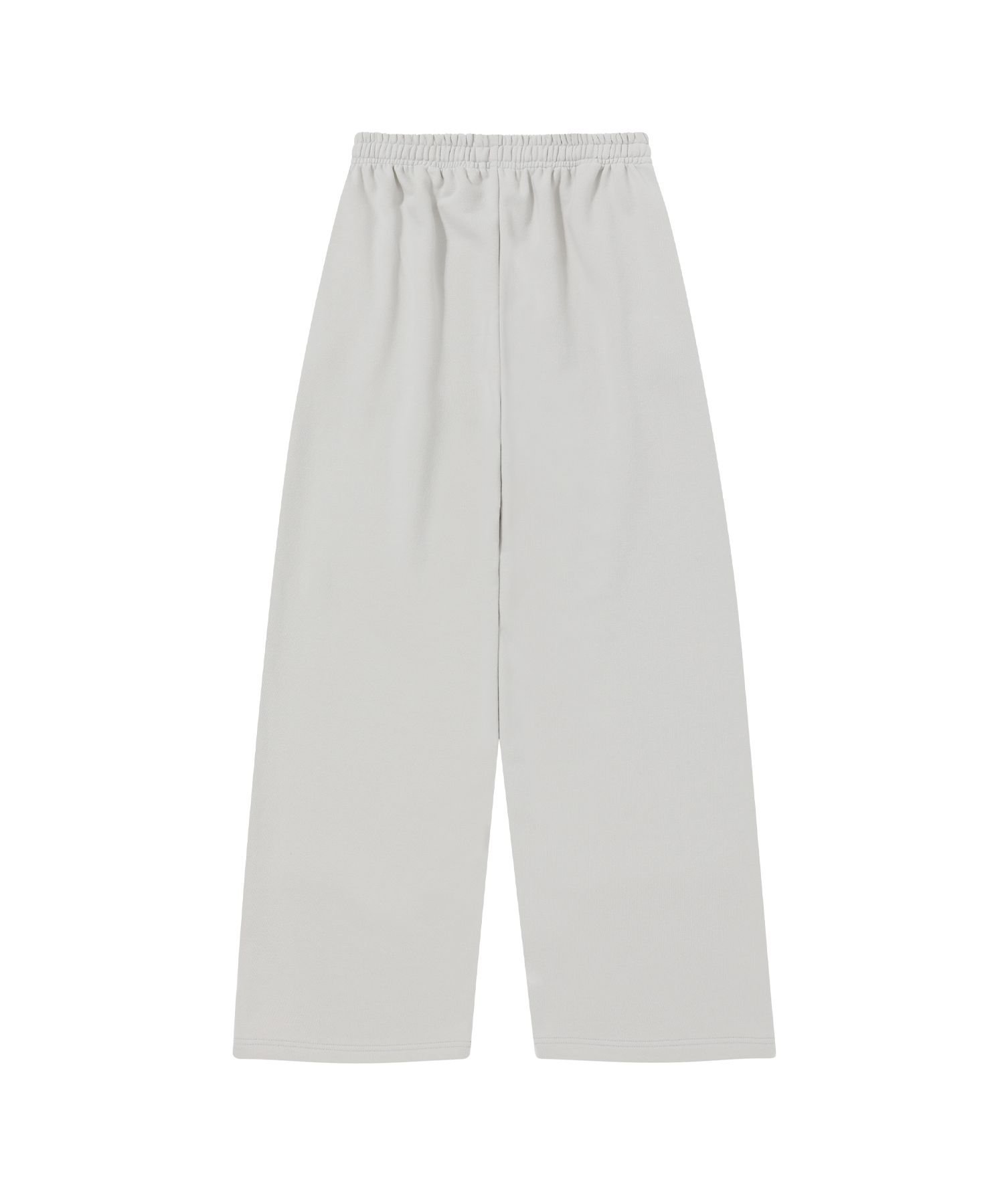 MUSINSA | WOOALONG Signature relax wide pants - LIGHT GRAY