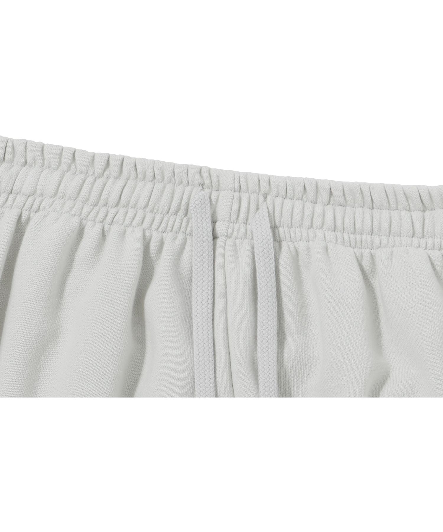 MUSINSA | WOOALONG Signature relax wide pants - LIGHT GRAY