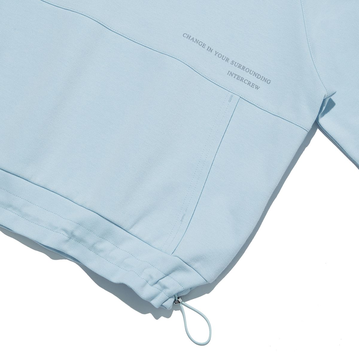 인터크루(INTERCREW) [24SS] 우먼스 로고 크롭 맨투맨 L블루 ITY1TM51ALB