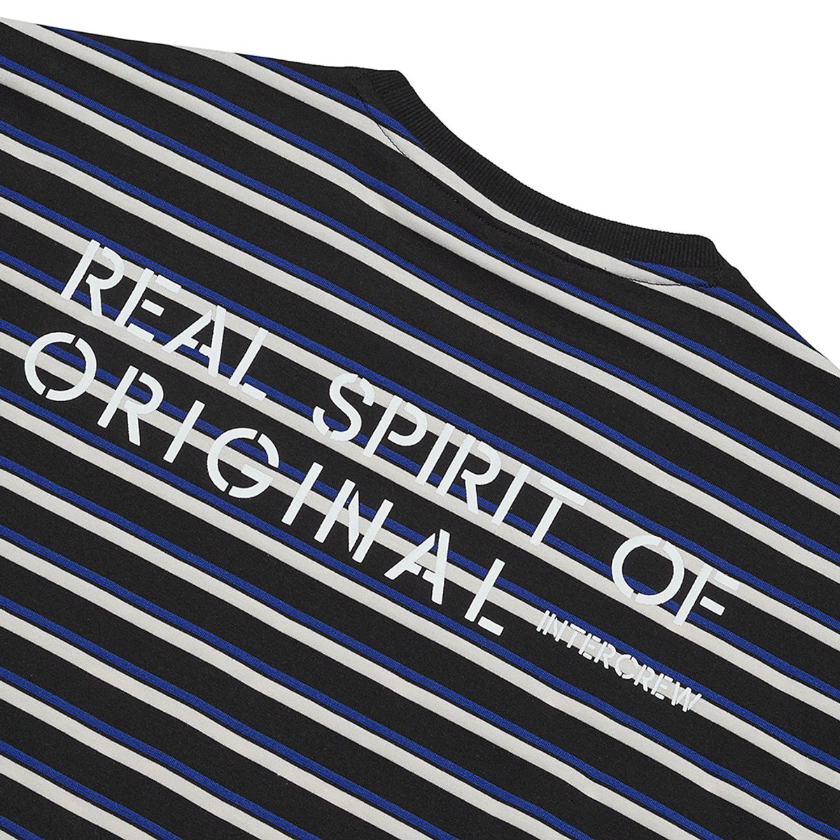인터크루(INTERCREW) [24SS] 시밀러 립 배색 스트라이프티 R블루 ITY1TM07ARB