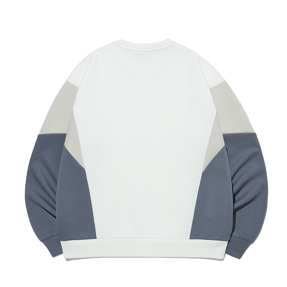 인터크루(INTERCREW) [24SS] 시밀러 블록 맨투맨 화이트 ITY1TM06AWH