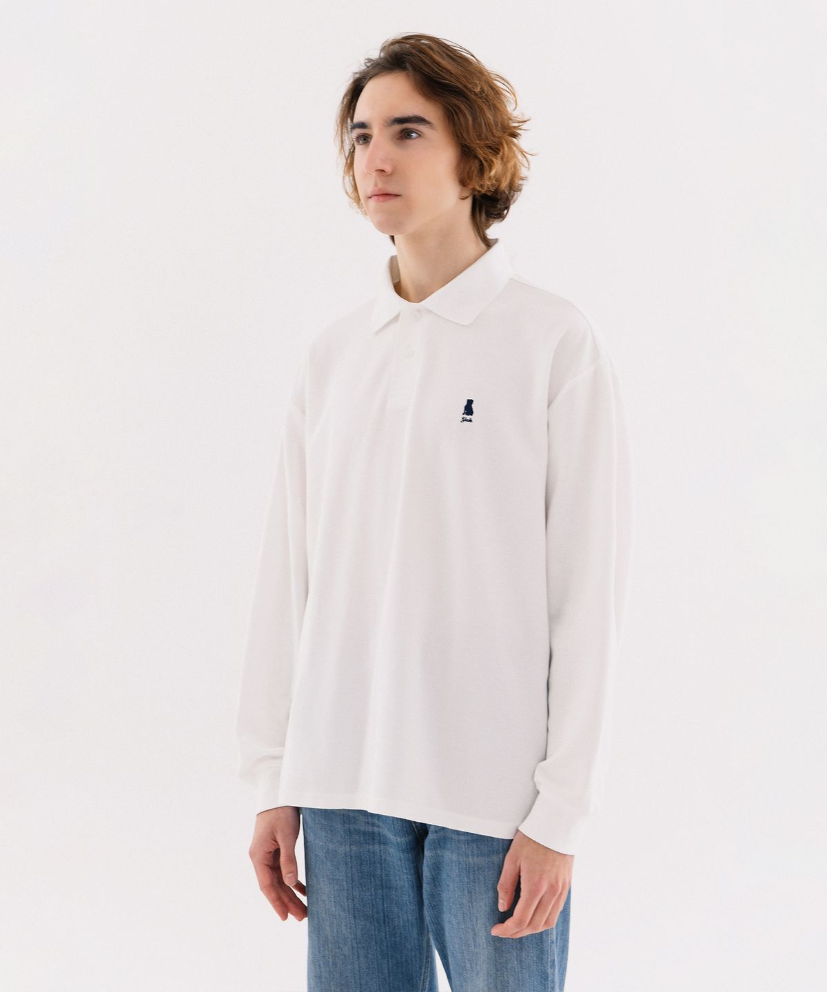예일(YALE) OVERSIZED HERITAGE DAN QUICK DRY PIQUE POLO SHIRT GRAY