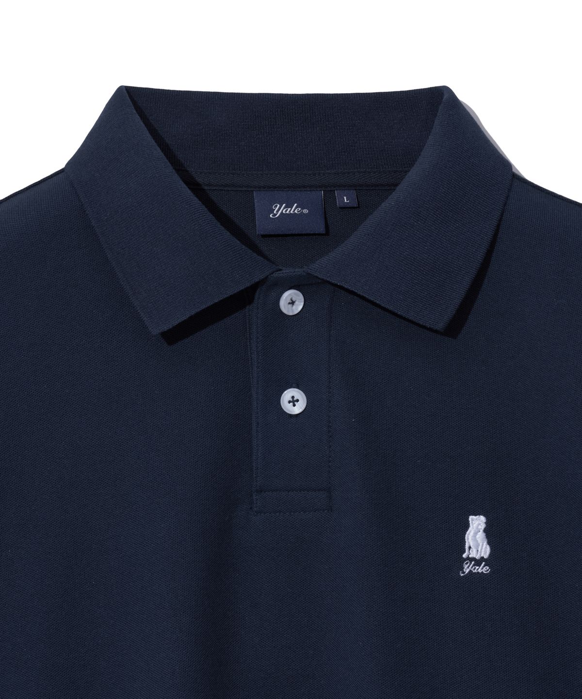 예일(YALE) OVERSIZED HERITAGE DAN QUICK DRY PIQUE POLO SHIRT NAVY