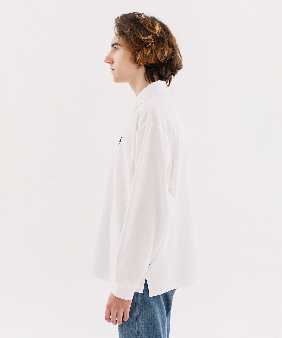 예일(YALE) OVERSIZED HERITAGE DAN QUICK DRY PIQUE POLO SHIRT NAVY