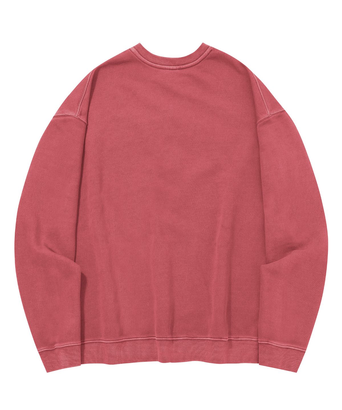 스탠즈(STENDS) [M~4XL] 피그먼트 아치 로고 크루넥_핑크