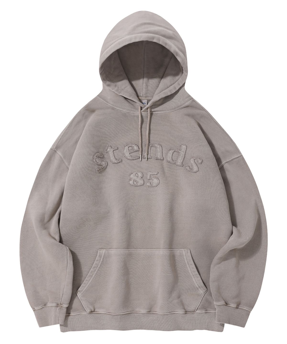 스탠즈(STENDS) [M~4XL] 피그먼트 아치 로고 후디_베이지