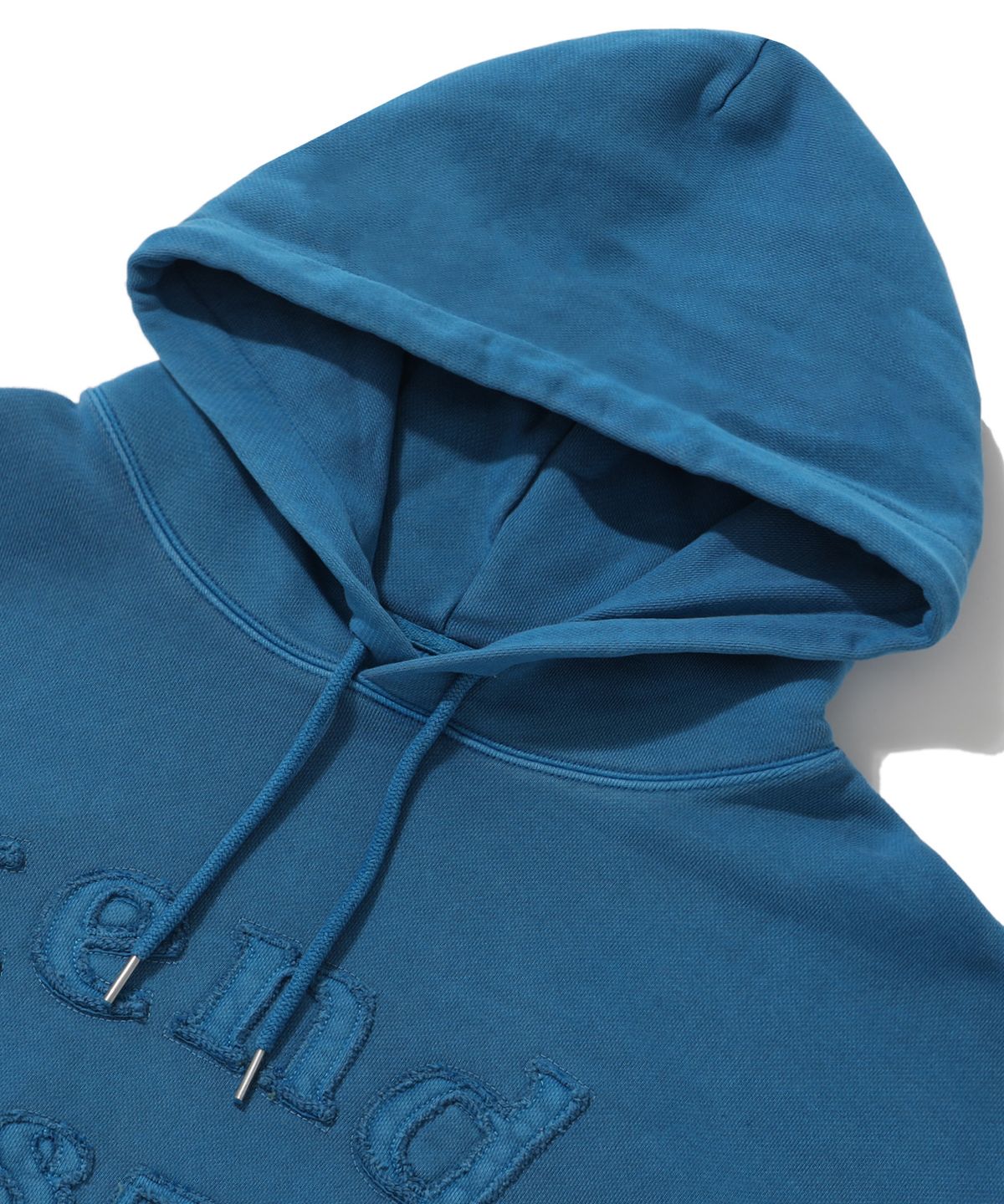 스탠즈(STENDS) [M~4XL] 피그먼트 아치 로고 후디_블루