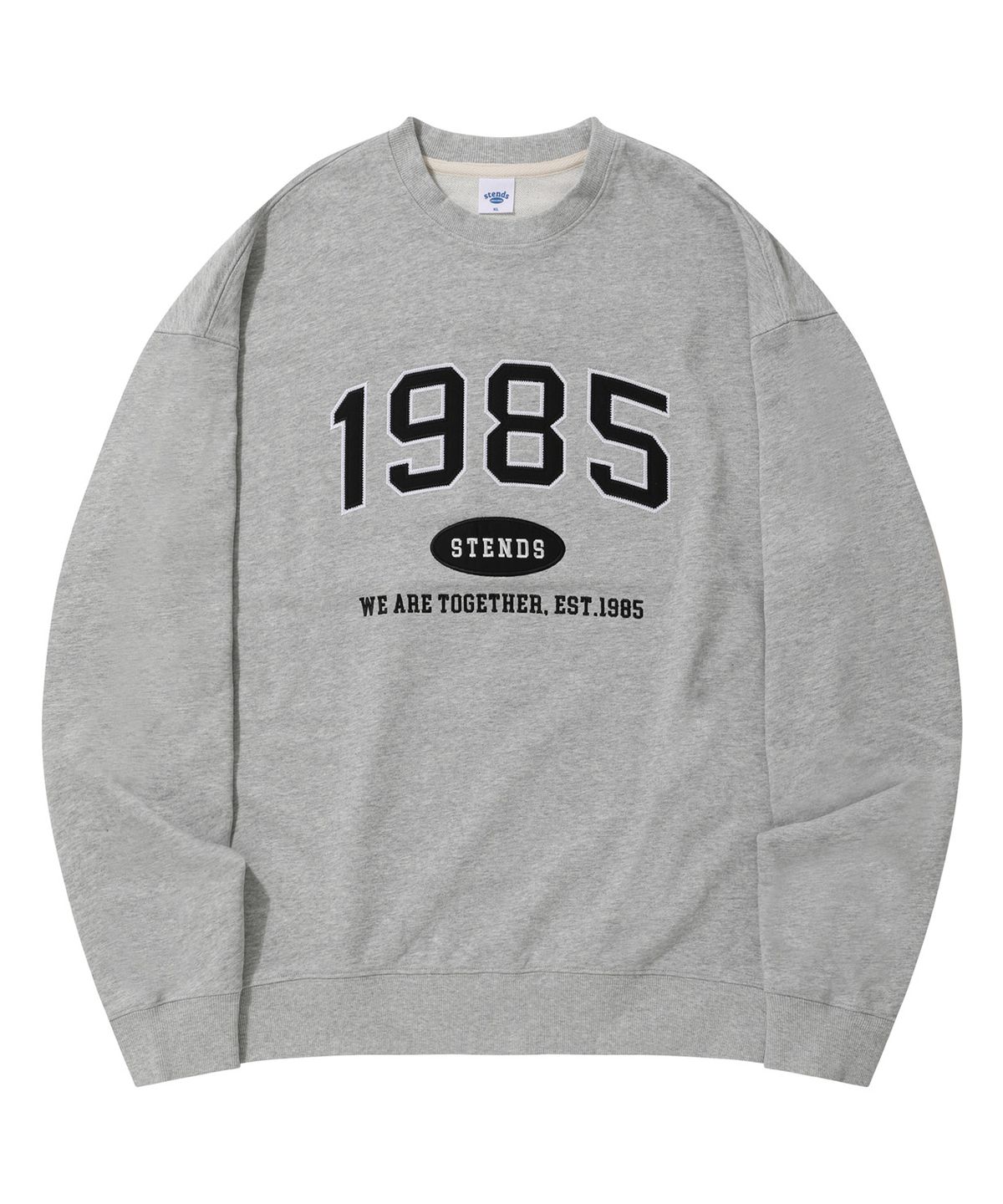 스탠즈(STENDS) [M~4XL] 오리지널 1985 크루넥_그레이-블랙
