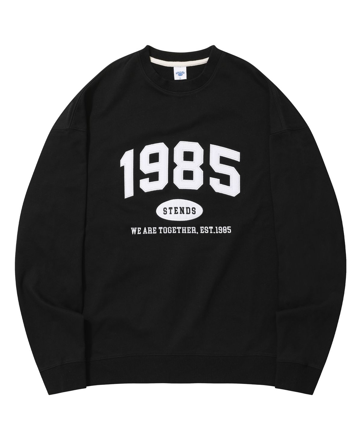 스탠즈(STENDS) [M~4XL] 오리지널 1985 크루넥_블랙
