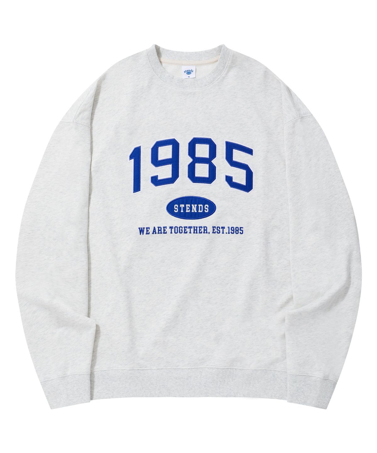스탠즈(STENDS) [M~4XL] 오리지널 1985 크루넥_멜란지 그레이