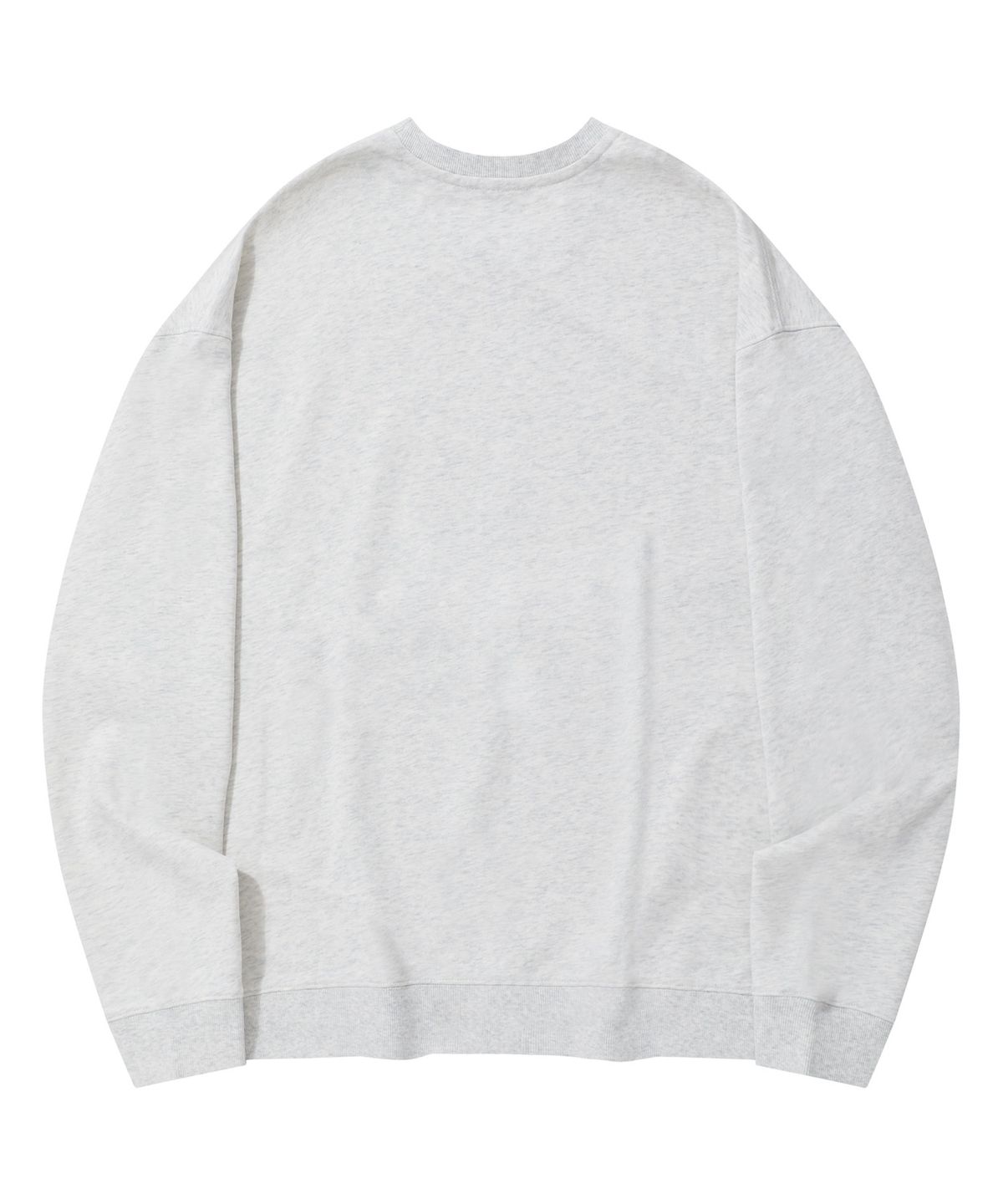스탠즈(STENDS) [M~4XL] 오리지널 스트로크 로고 크루넥_멜란지 그레이