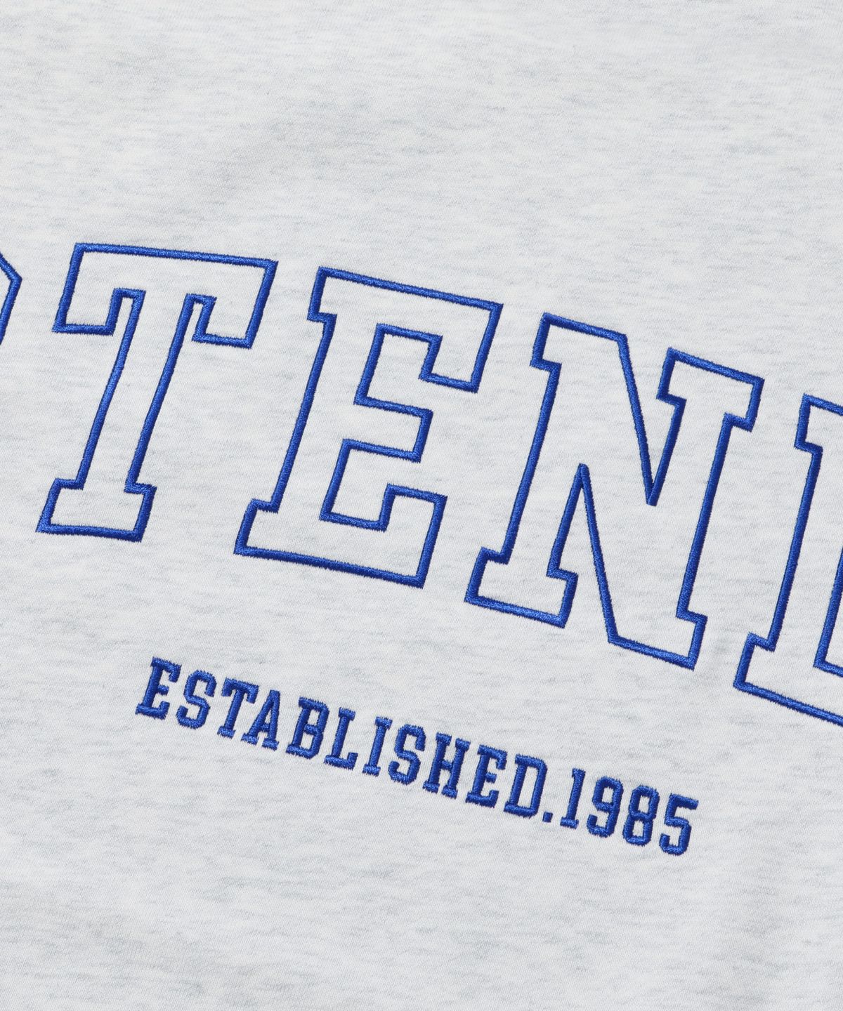 스탠즈(STENDS) [M~4XL] 오리지널 스트로크 로고 크루넥_멜란지 그레이