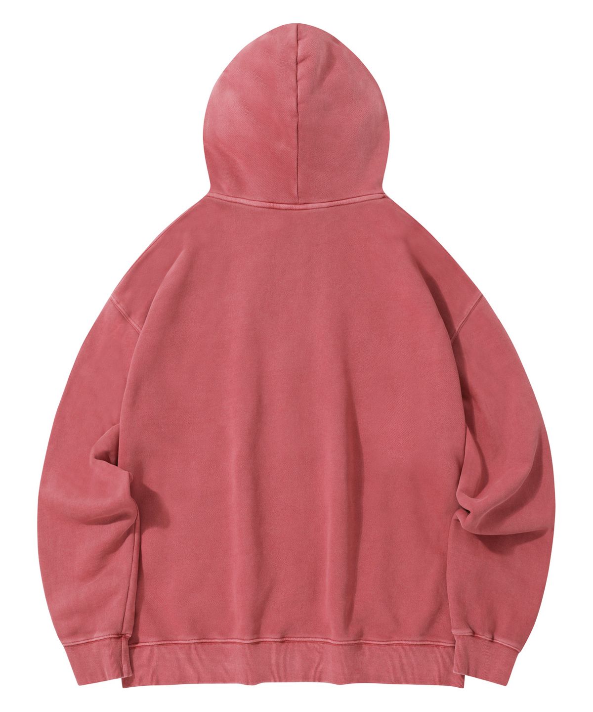 스탠즈(STENDS) [M~4XL] 피그먼트 아치 로고 후드 집업_핑크