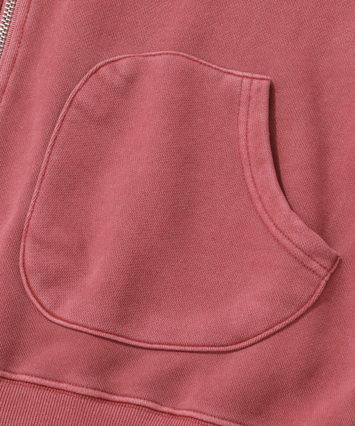 스탠즈(STENDS) [M~4XL] 피그먼트 아치 로고 후드 집업_핑크
