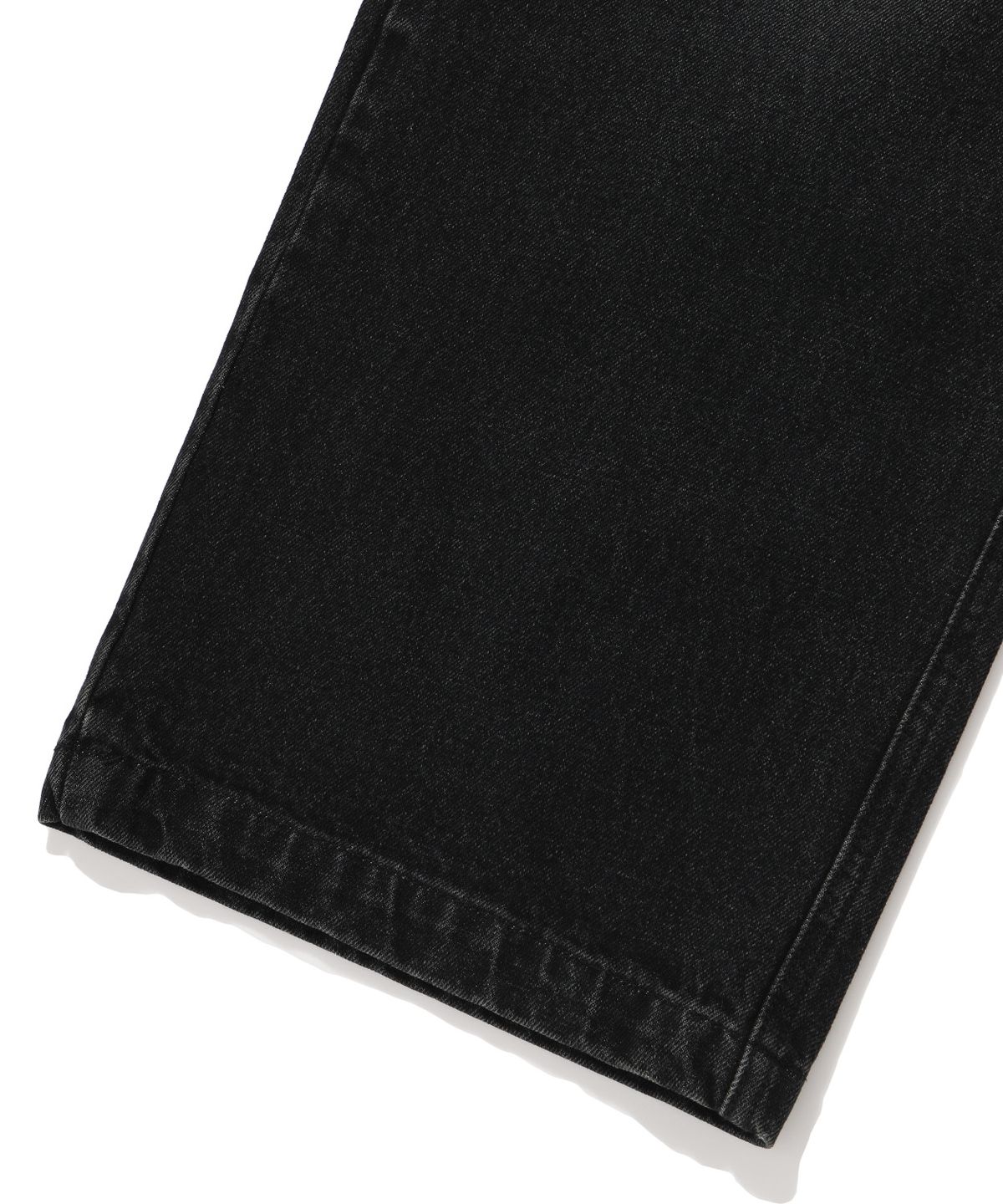 스탠즈(STENDS) [M~4XL] 퍼티그 밴딩 데님 팬츠_블랙