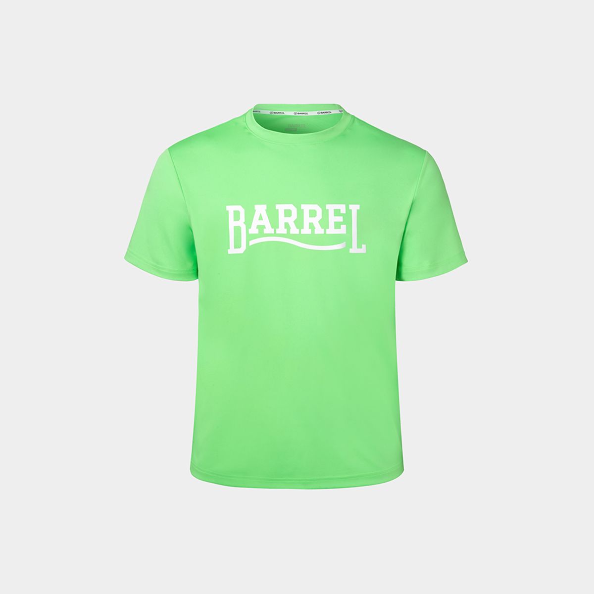 배럴(BARREL) 맨 로맨틱모션 바시티 반팔 래쉬가드 라이트그린 (B4SMWRG105LGR)