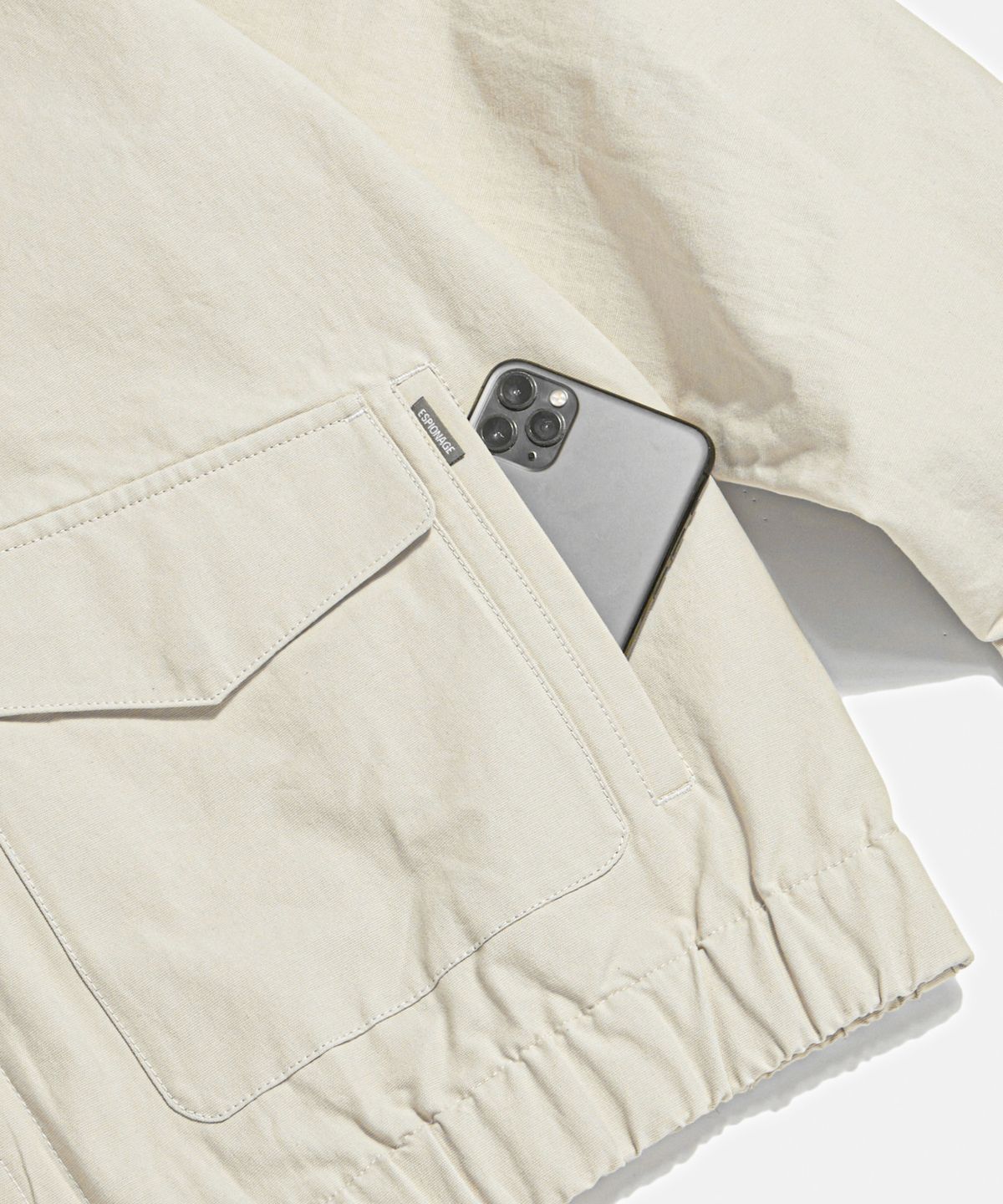 에스피오나지(ESPIONAGE) Flight Bomber Jacket Ecru
