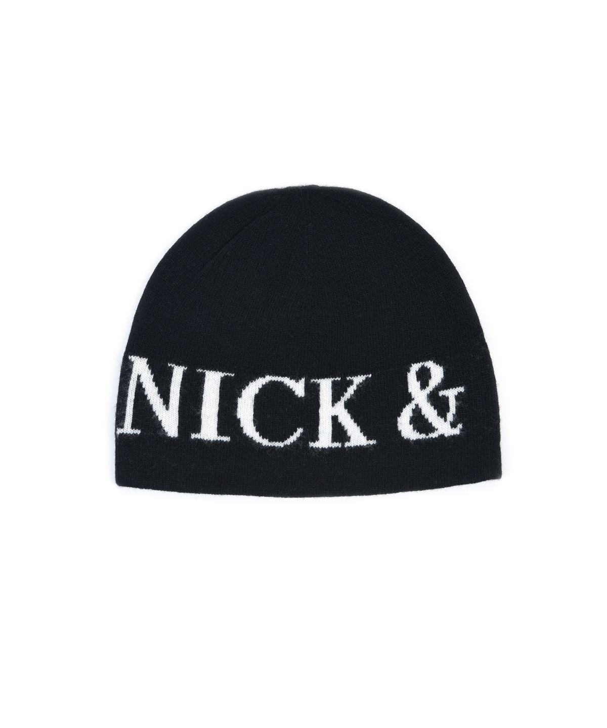 닉앤니콜(NICK&NICOLE) CASHMERE LETTERING JAQUARD BEANIE_6 COLOR