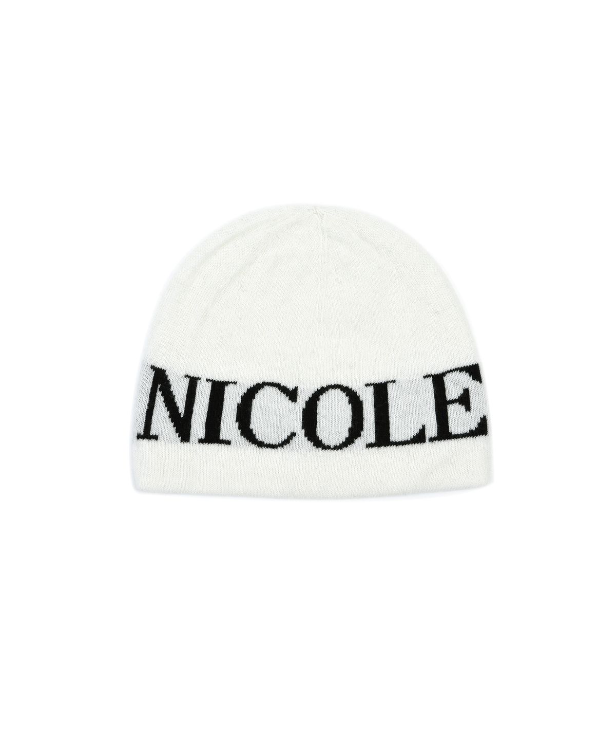 닉앤니콜(NICK&NICOLE) CASHMERE LETTERING JAQUARD BEANIE_6 COLOR