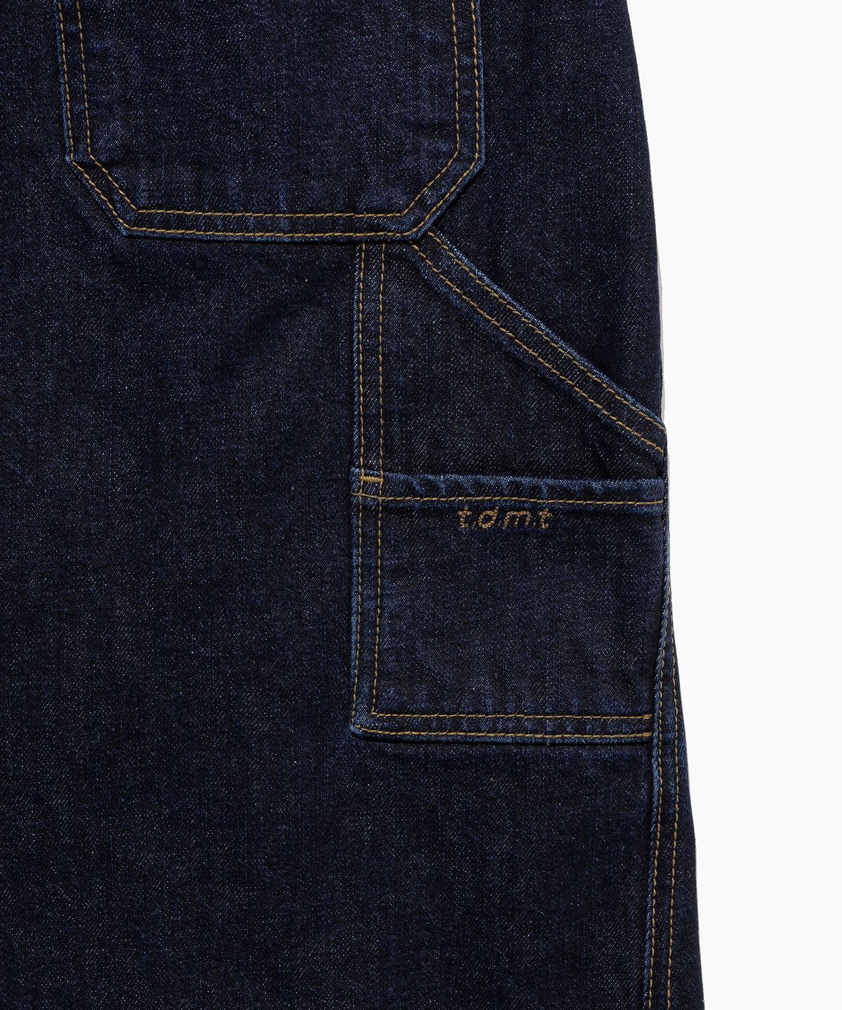 튜드먼트(TTUDEMENT) CARPENTER DENIM MIDI SKIRT INDIGO