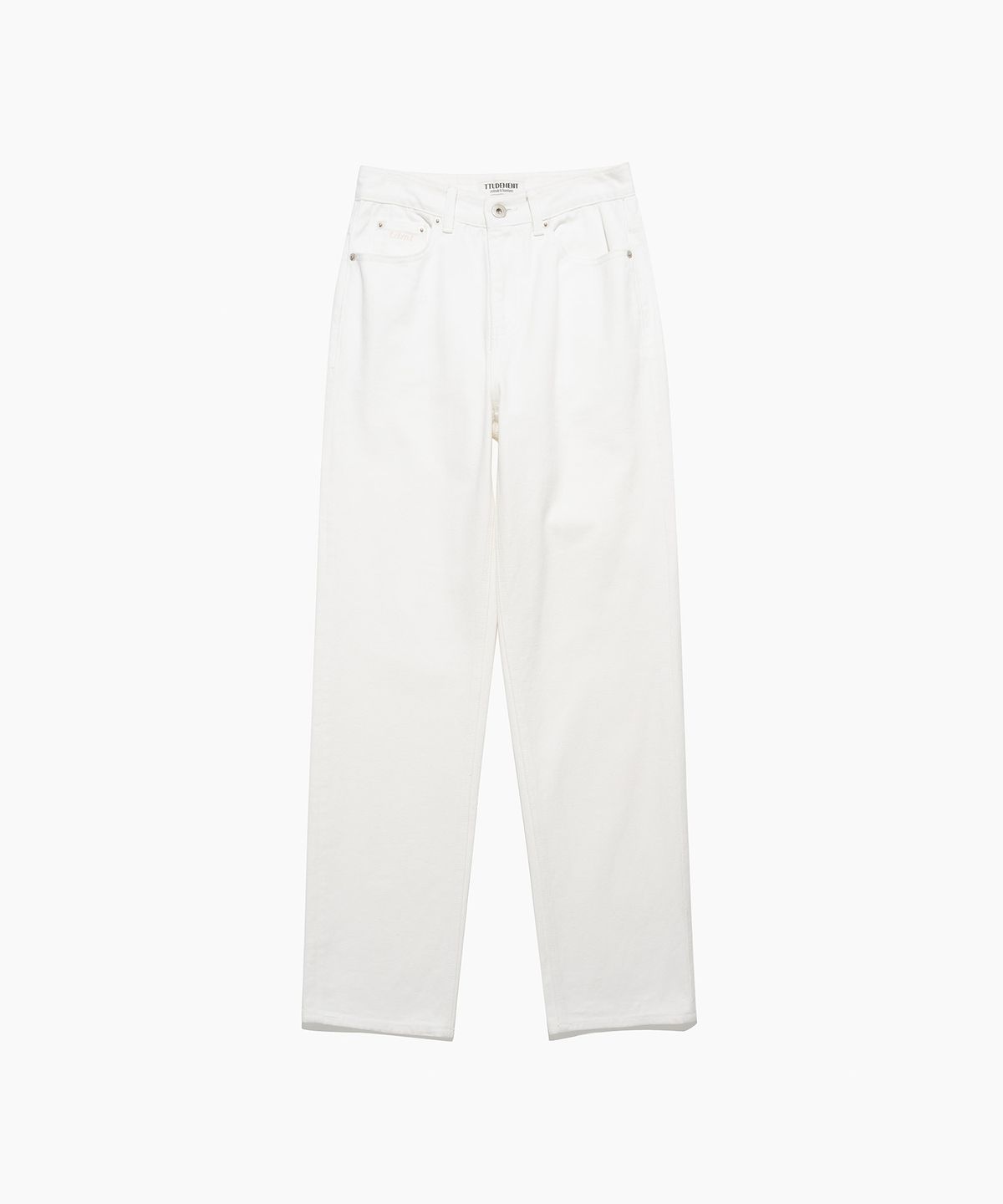 튜드먼트(TTUDEMENT) WASHING DENIM PANTS WHITE