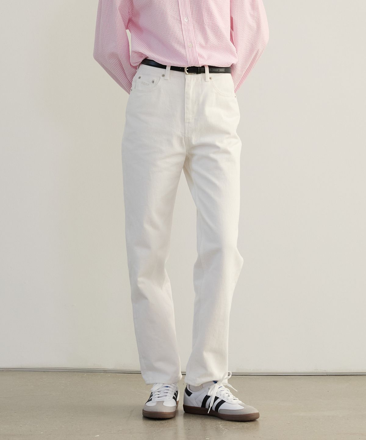 튜드먼트(TTUDEMENT) WASHING DENIM PANTS WHITE