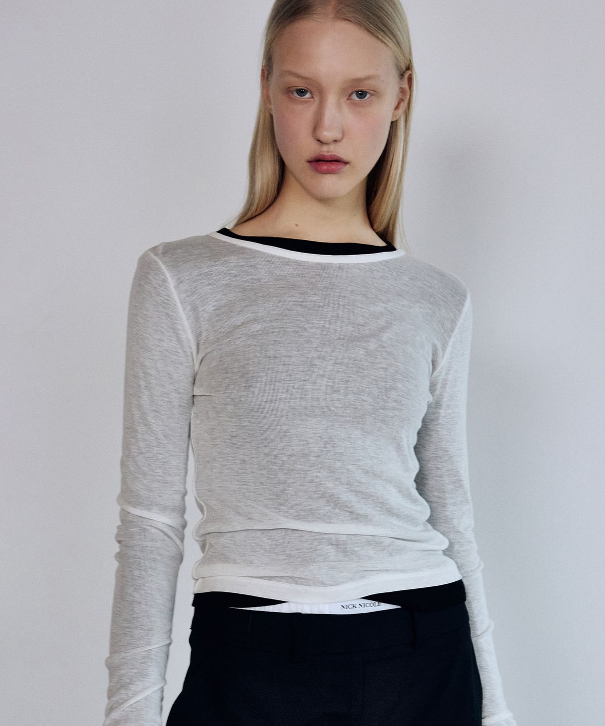 닉앤니콜(NICK&NICOLE) [ESSENTIAL] WOOL TENCEL TEE_8 COLOR