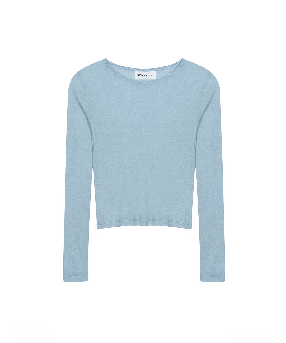 닉앤니콜(NICK&NICOLE) [ESSENTIAL] WOOL TENCEL TEE_SKY BLUE