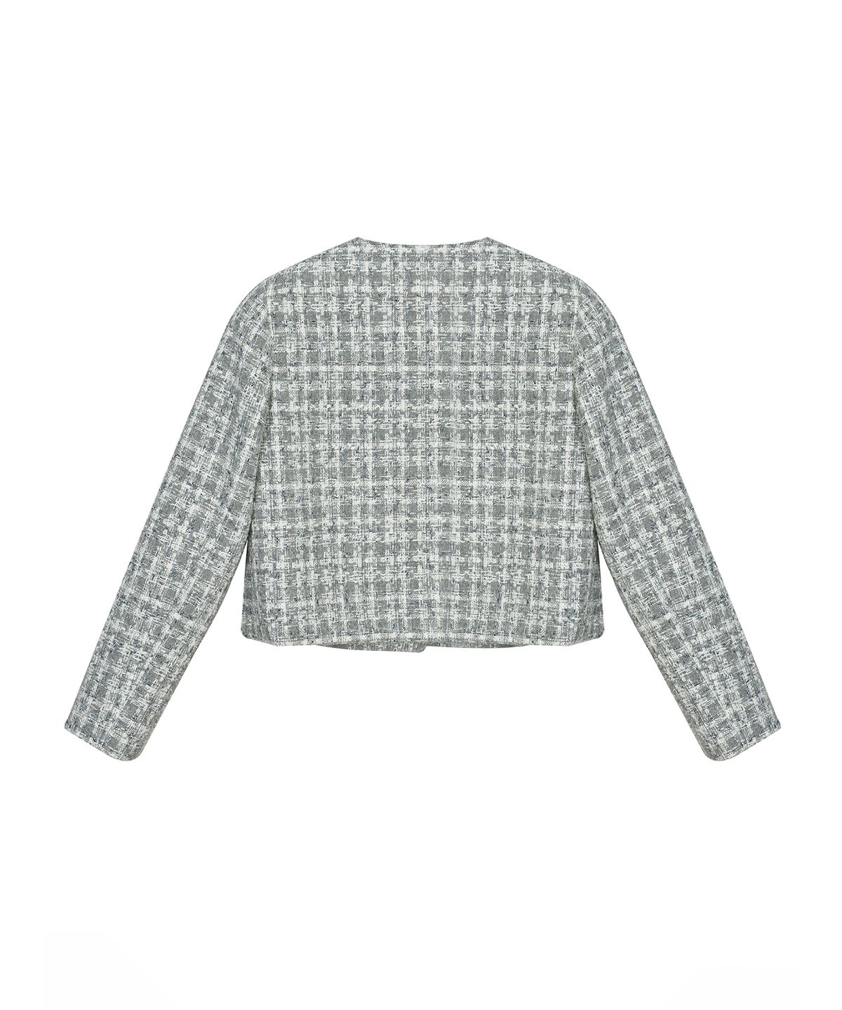 닉앤니콜(NICK&NICOLE) MIXED TWEED JACKET_BLUE GRAY