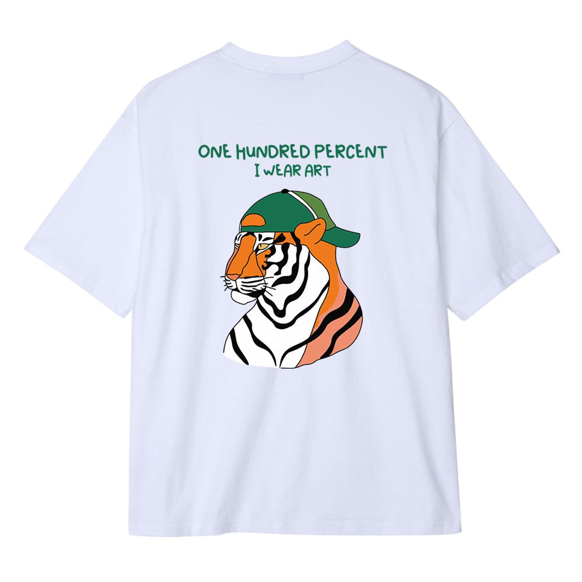 원헌드레드퍼센트(OHP) OHP X HARMONIA4 b그린캡타이거 세미오버 반팔티셔츠