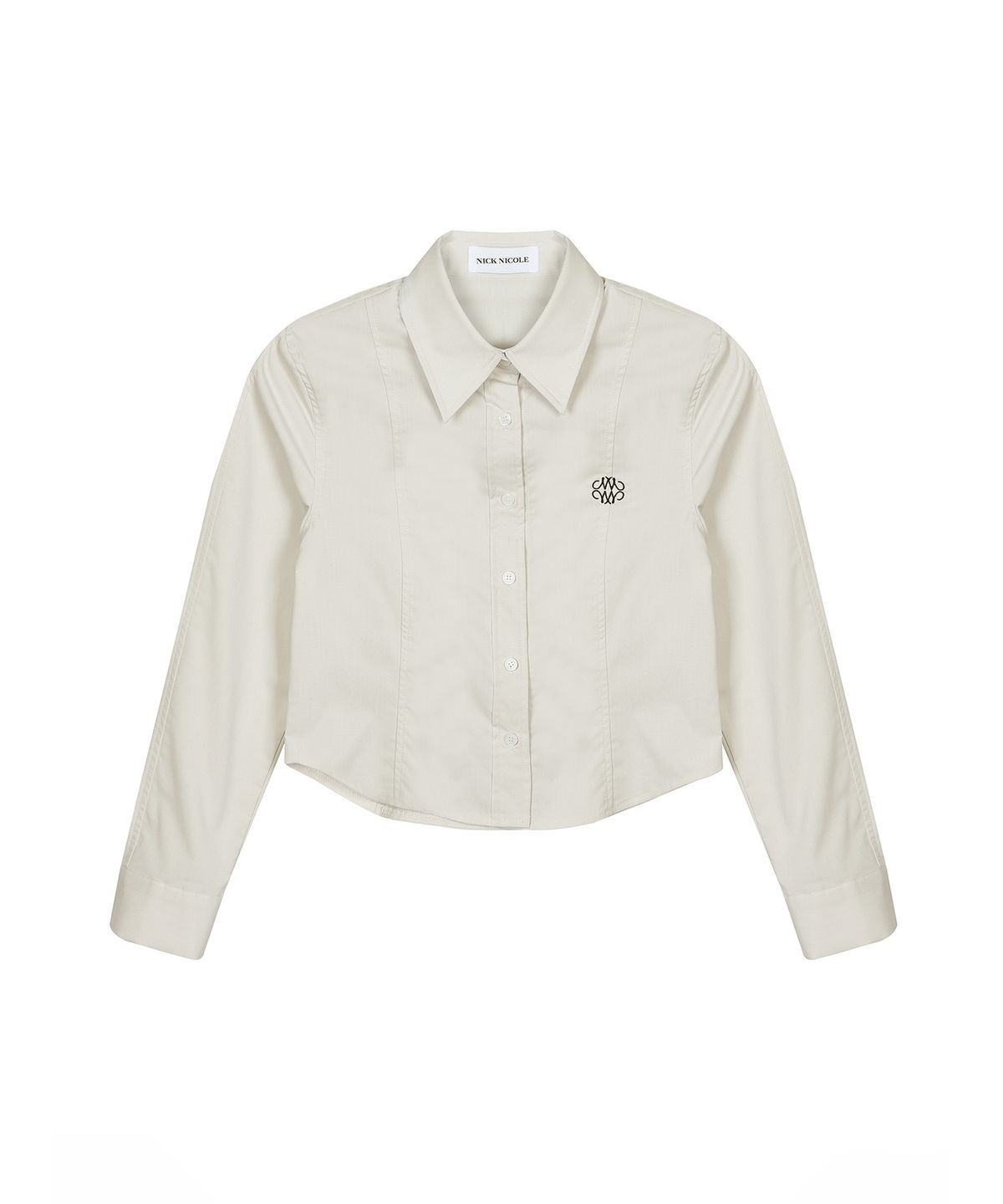 닉앤니콜(NICK&NICOLE) MINIMAL PINTUCK WRINKLE FREE SHIRT_BEIGE
