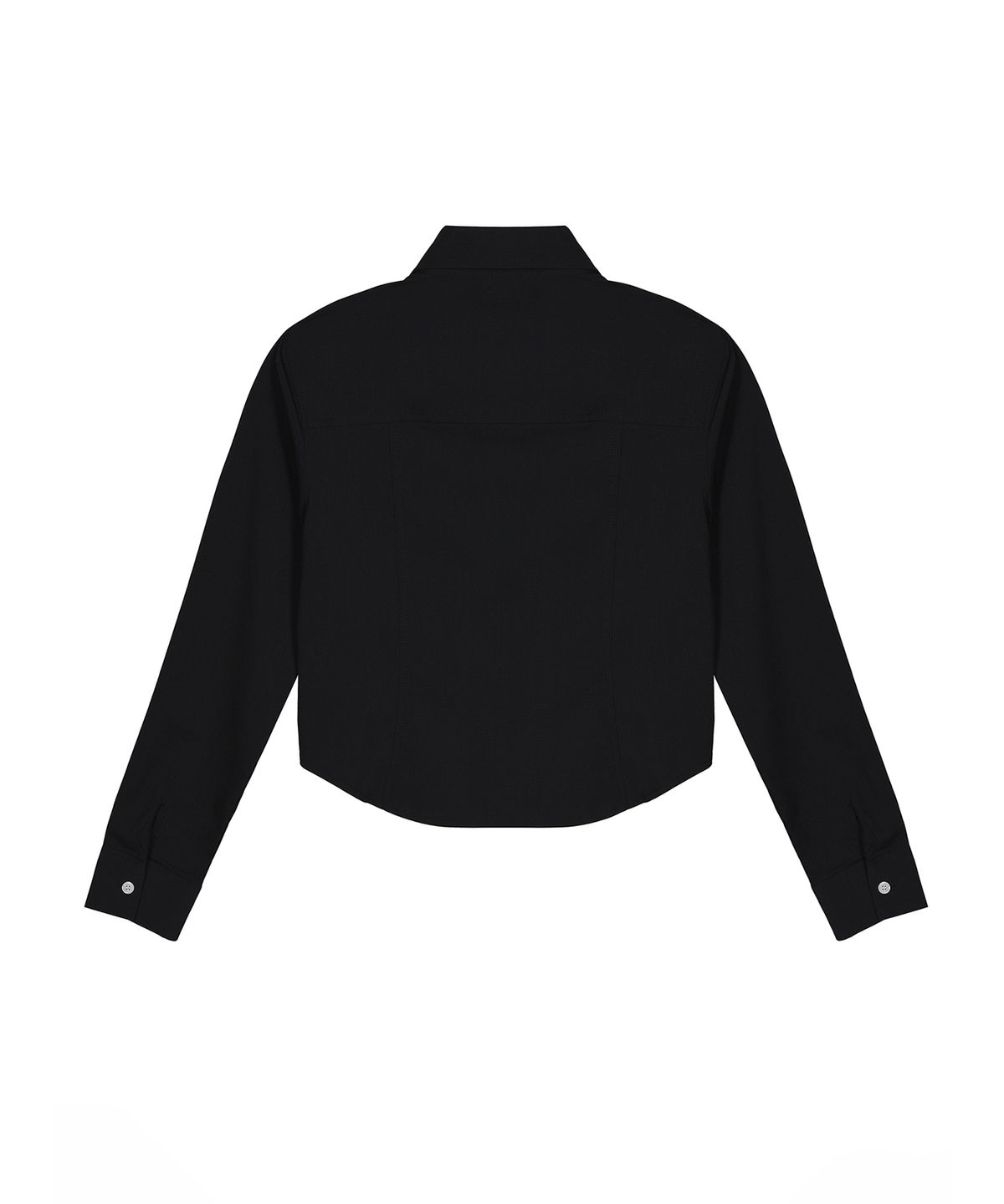 닉앤니콜(NICK&NICOLE) MINIMAL PINTUCK WRINKLE FREE SHIRT_BLACK