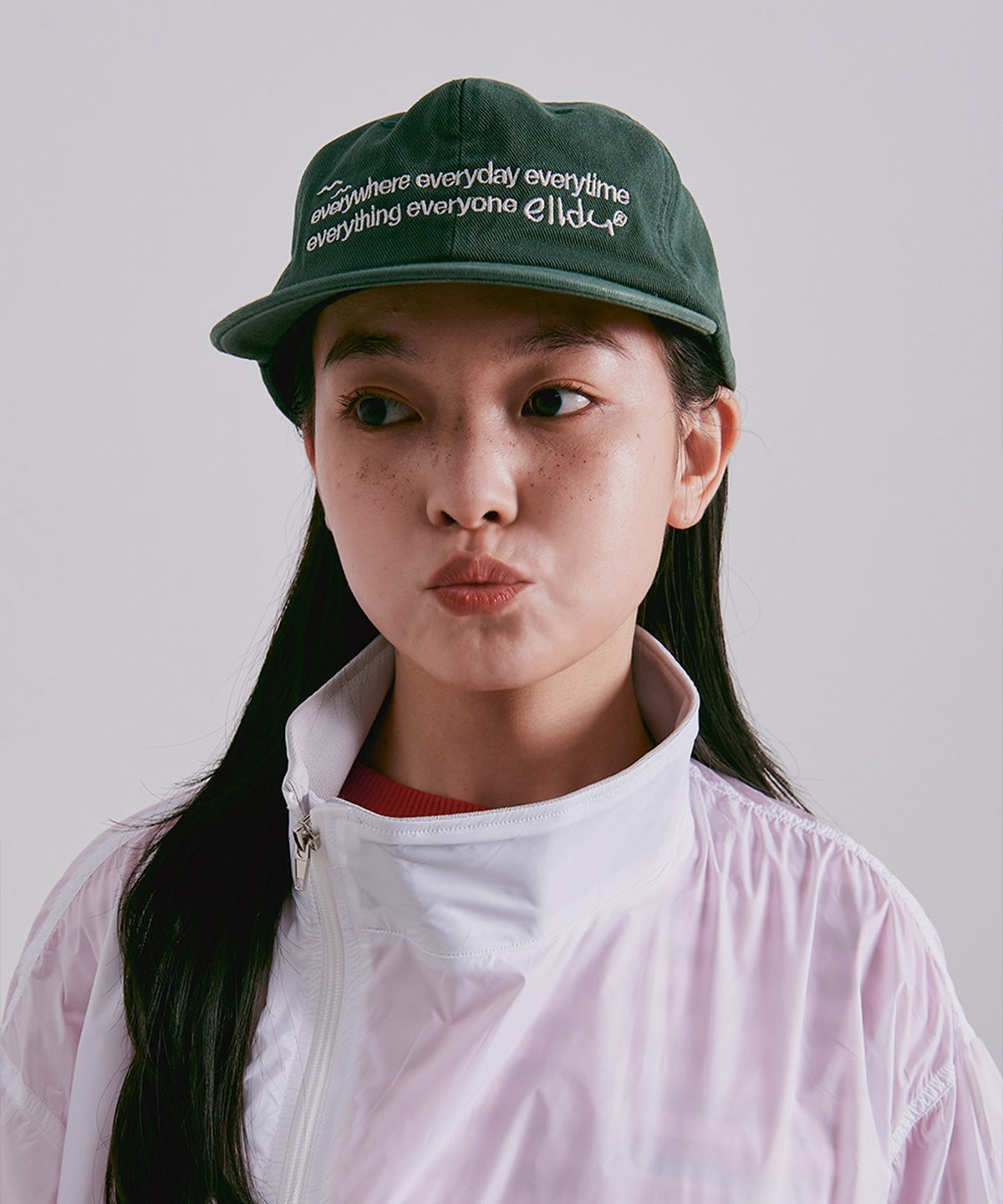 엘두(ELLDU) 에브리 스티치 캡 그린