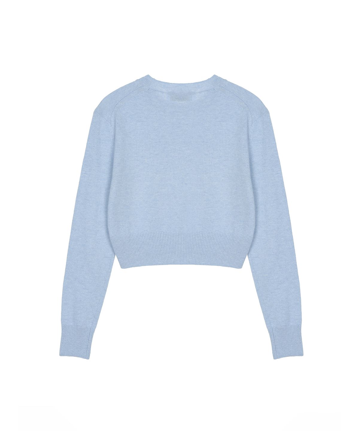 닉앤니콜(NICK&NICOLE) CASHMERE BUTTERFLY SIGNATURE CROP KNIT_SKY BLUE