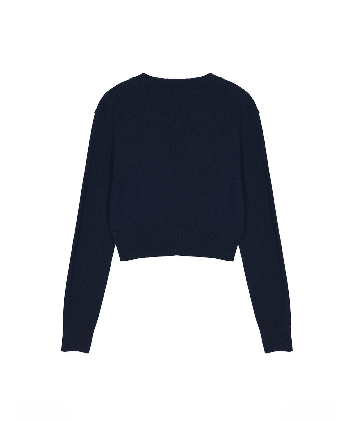 닉앤니콜(NICK&NICOLE) CASHMERE BUTTERFLY SIGNATURE CROP KNIT_NAVY