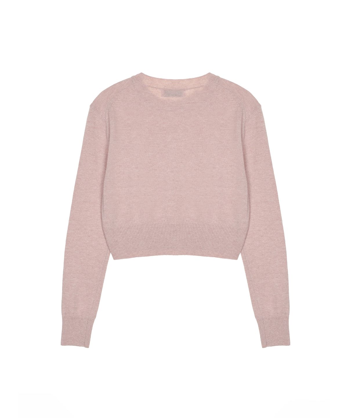 닉앤니콜(NICK&NICOLE) CASHMERE BUTTERFLY SIGNATURE CROP KNIT_PINK