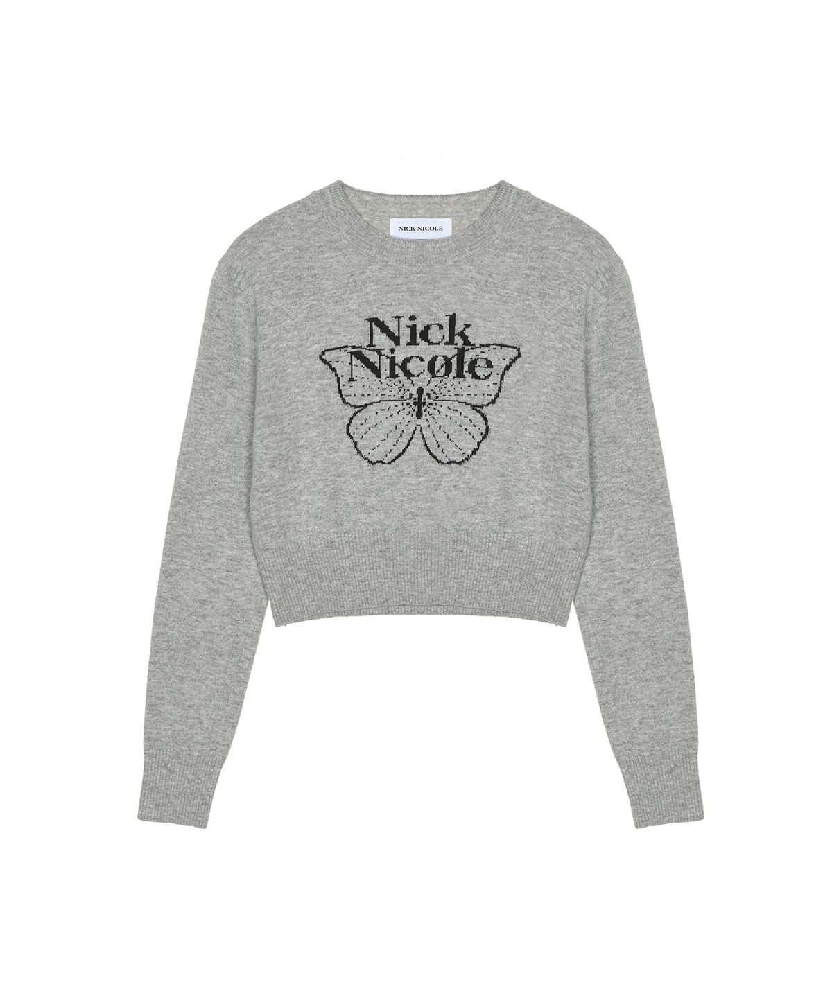 닉앤니콜(NICK&NICOLE) CASHMERE BUTTERFLY SIGNATURE CROP KNIT_8 COLOR