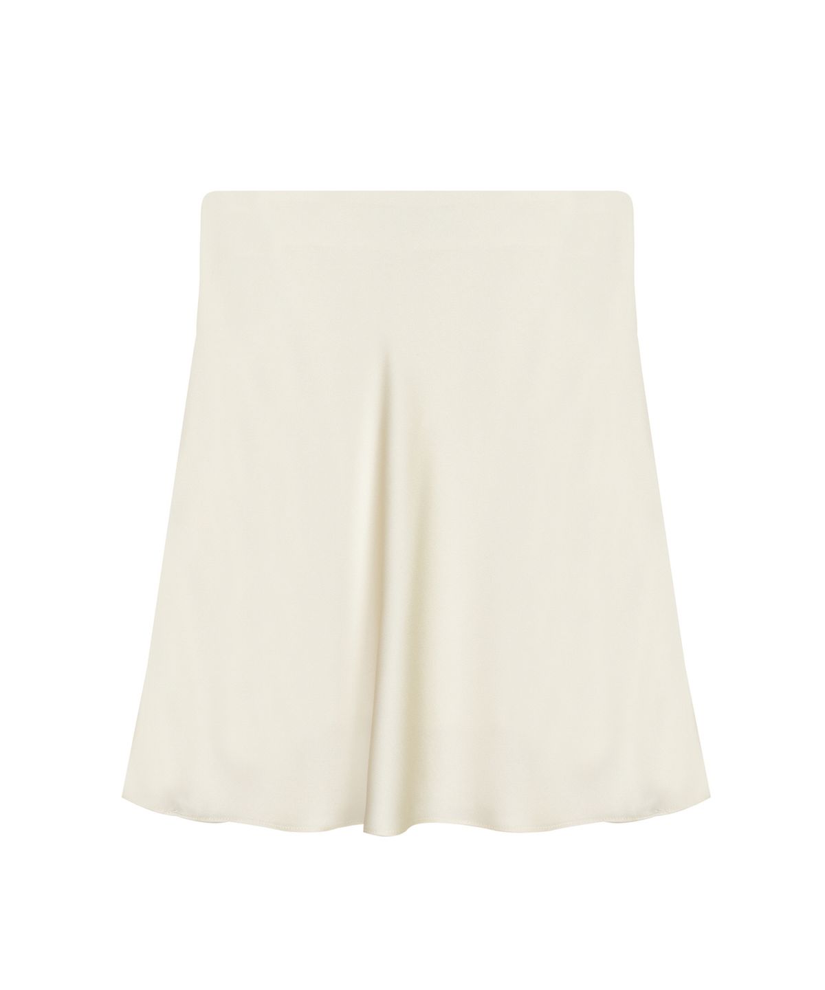 닉앤니콜(NICK&NICOLE) MINI SATIN FLARE SKIRT_CREAM