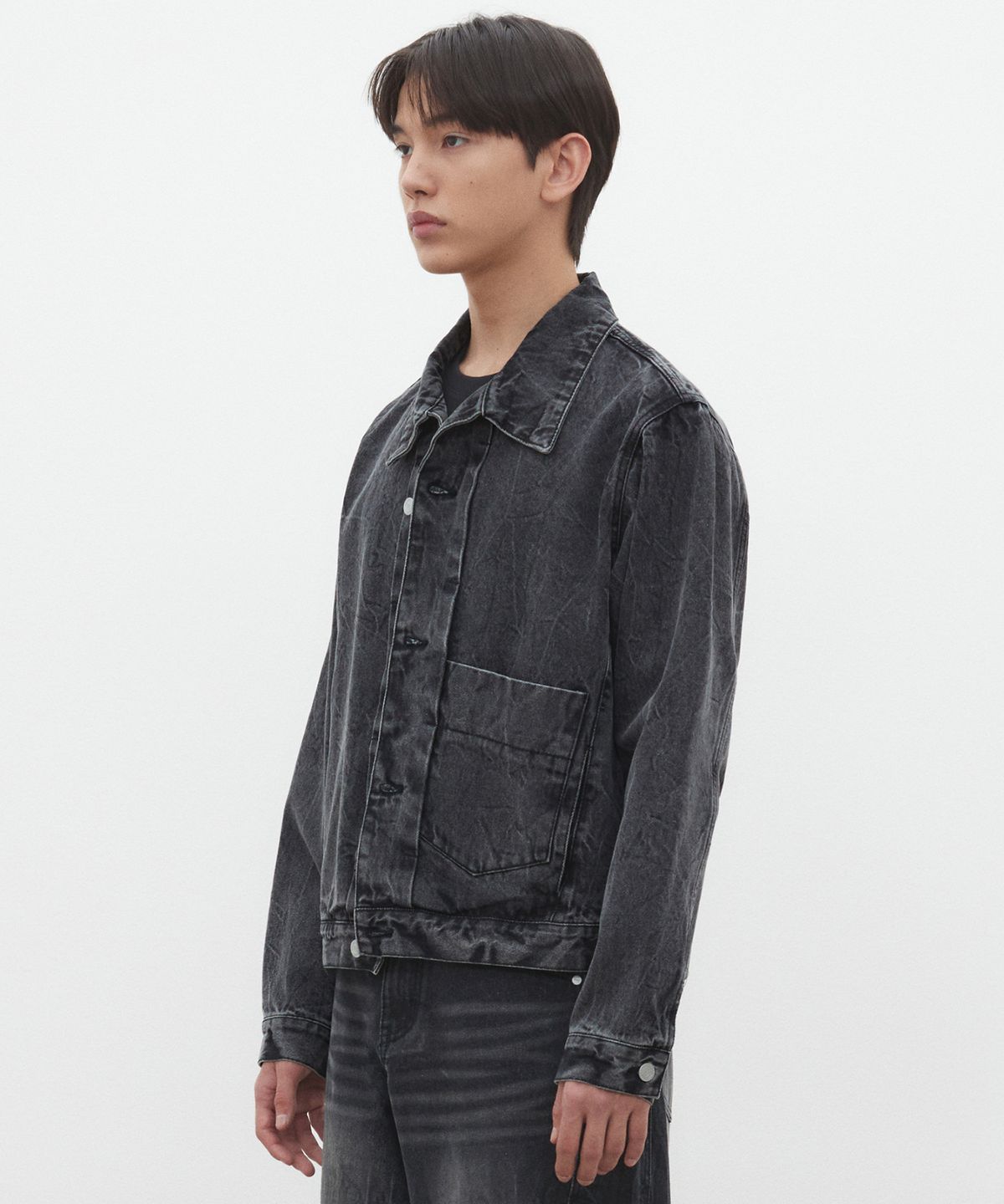데케트(DECET) Dawn Denim Jacket DCJK001Black