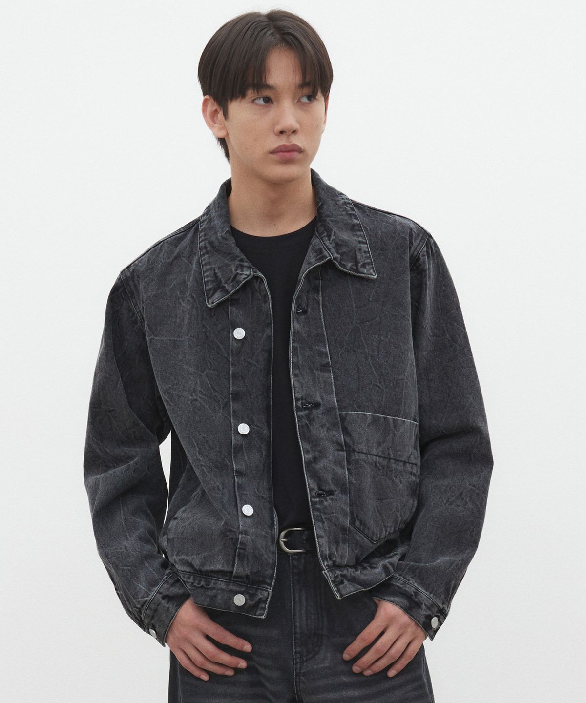 데케트(DECET) Dawn Denim Jacket DCJK001Black