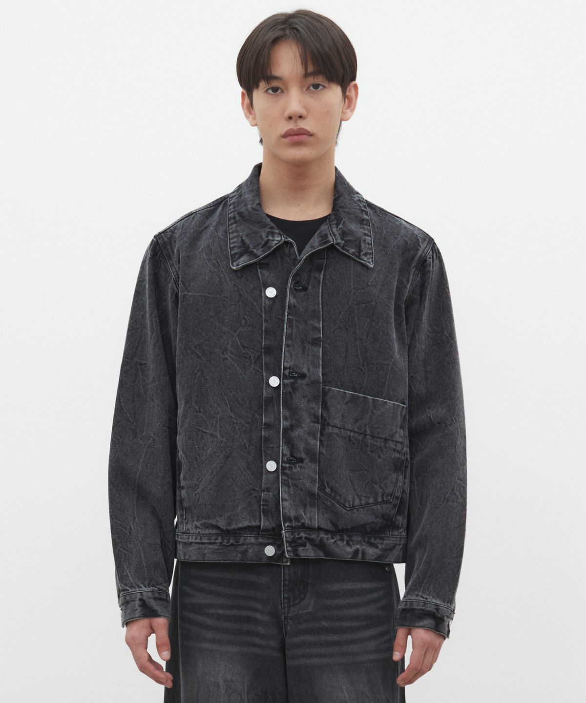 데케트(DECET) Dawn Denim Jacket DCJK001Black