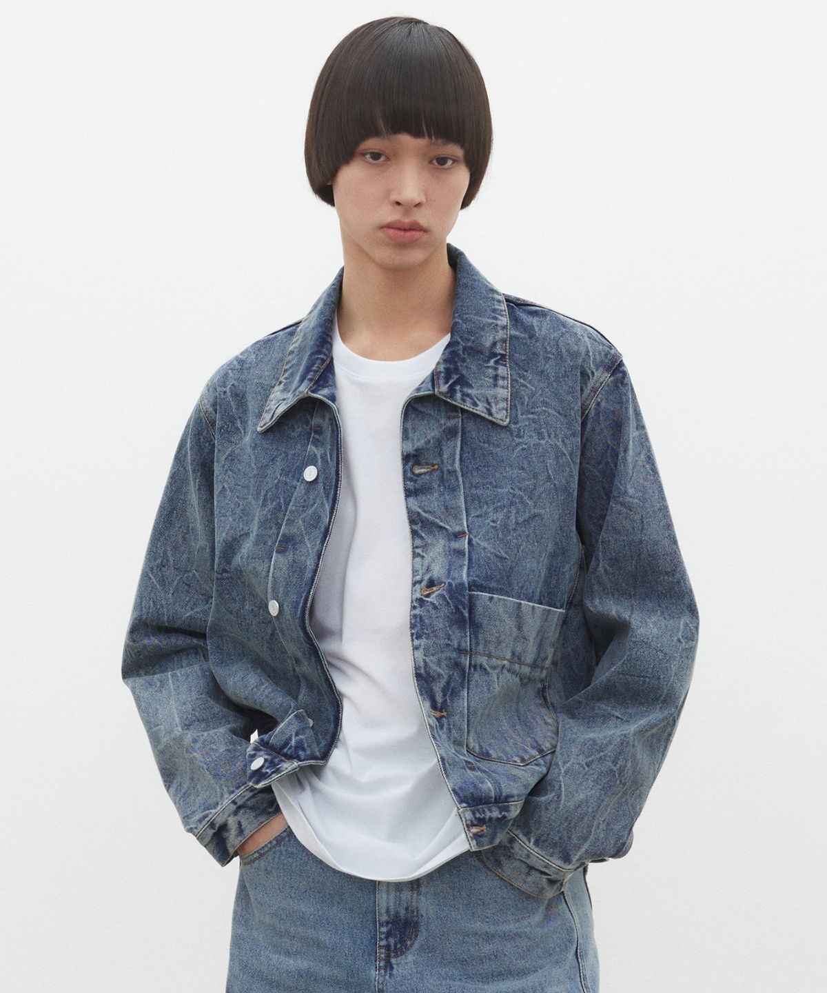 데케트(DECET) Dawn Denim Jacket DCJK001Blue
