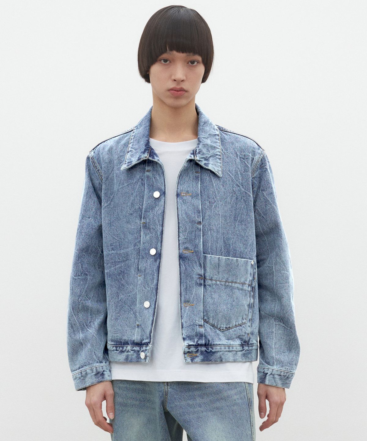 데케트(DECET) Dawn Denim Jacket DCJK001LightBlue
