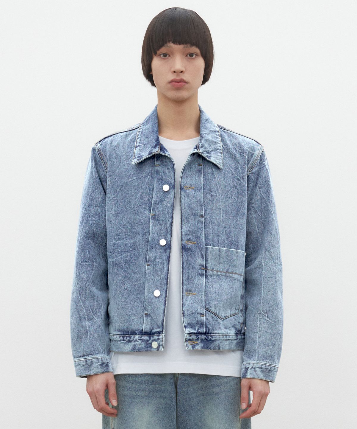 데케트(DECET) Dawn Denim Jacket DCJK001LightBlue