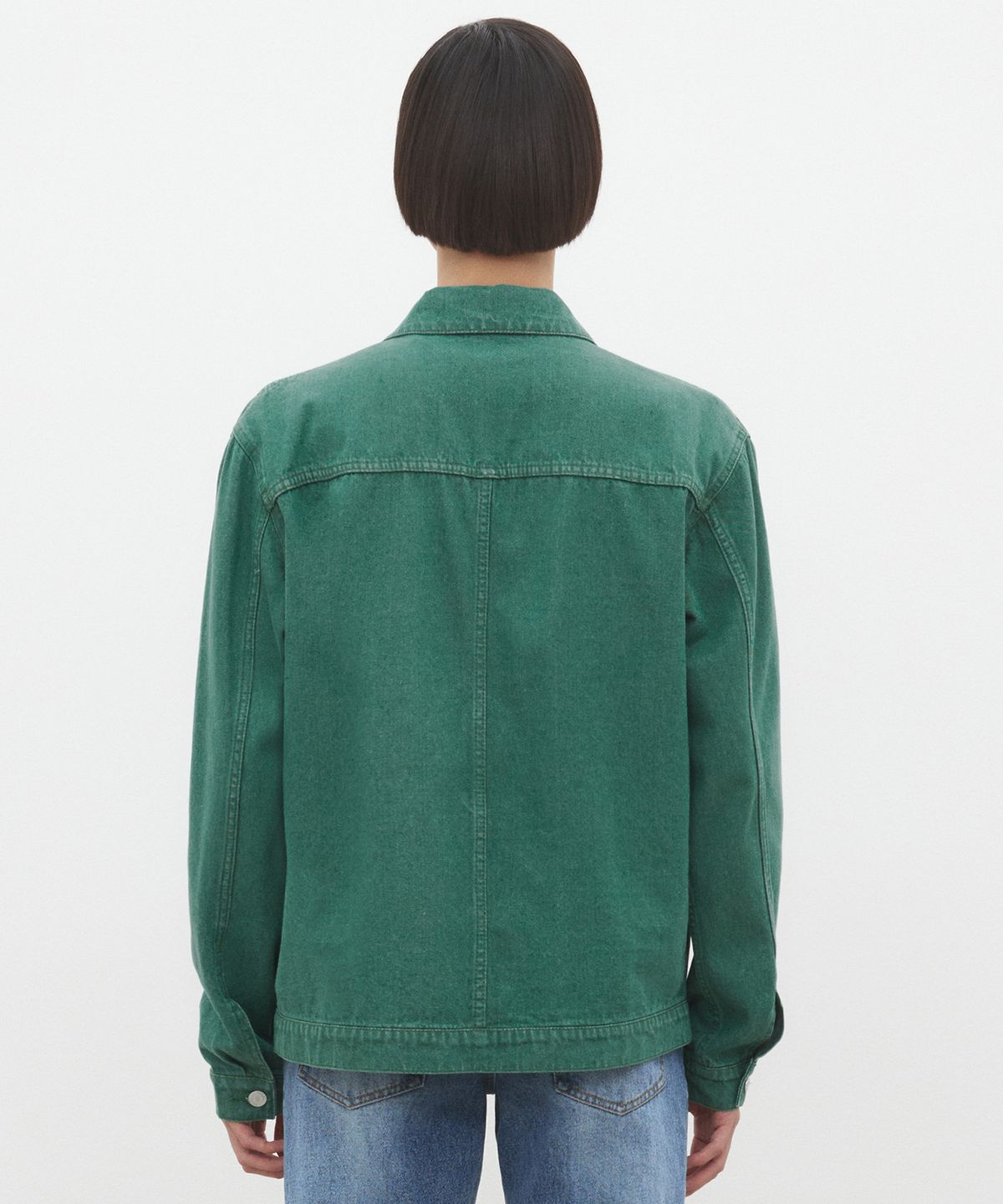 데케트(DECET) Denim Zip Jacket DCJK002Green